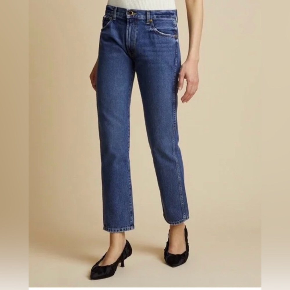 KHAITE ‘Kyle’ Women's Straight Leg Jeans - medium blue